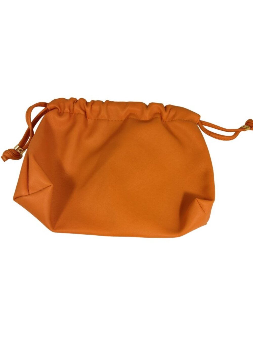 Elizabeth Arden Orange Cosmetic Bag Make UP Magnetic Snap Drawstring Purse Tote - Picture 2 of 5